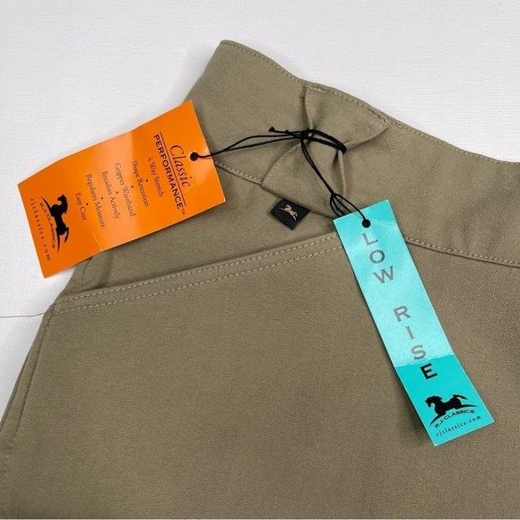RJ Classic Breeches Equestrian Heritage Old Money Low Rise Euro Tan 36R New - Picture 7 of 16